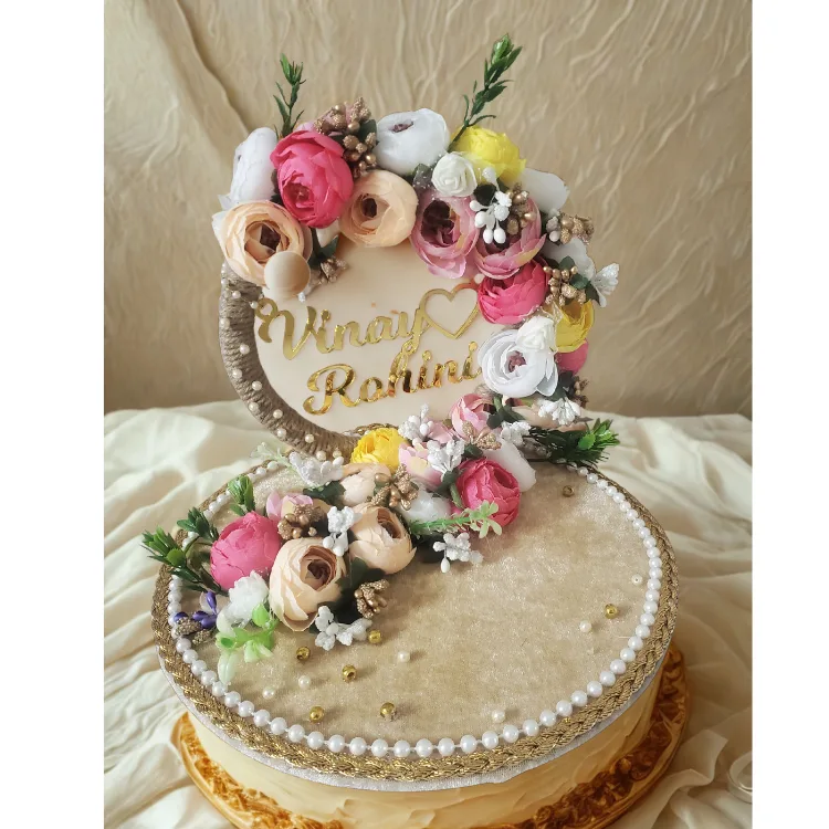 Buy Customized Engagement Floral Ring Tray in India